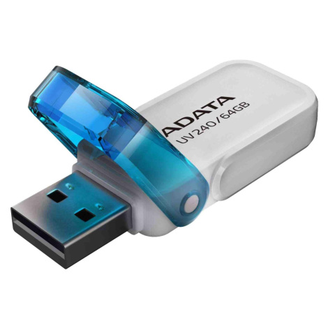 ADATA Flash Disk 64GB UV240, USB 2.0, bílá