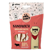 Vetexpert Mr.bandit pochoutka sandwich hovězí a kachní 500g