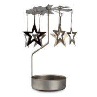Kovové andělské zvonění s hvězdičkami, stříbrná