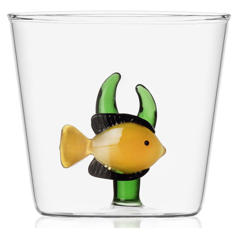 Ichendorf Milano designové sklenice na vodu Marine Garden Yellow Fish Green Seaweed