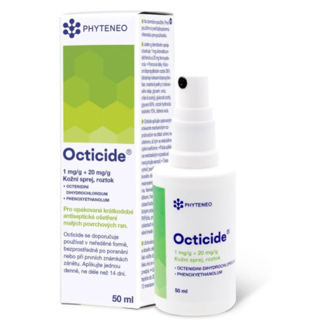 Phyteneo Octicide 1 mg/g + 20 mg/g kožní sprej, roztok 50 ml