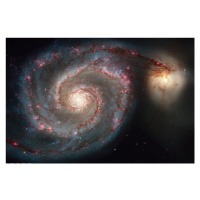 Plakát, Obraz - NASA - Whirlpool Galaxy, 91.5 × 61 cm