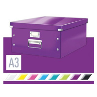 LEITZ WOW Click & Store A3 36.9 x 20 x 48.2 cm, purpurová