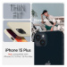Spigen Thin Fit silikonové pouzdro na iPhone 15 PLUS 6.7" Sand beige