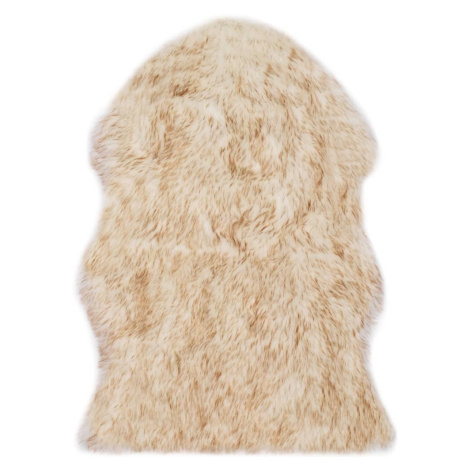 vidaXL Koberec 60 x 90 cm umělá ovčí kůže hnědý žíhaný