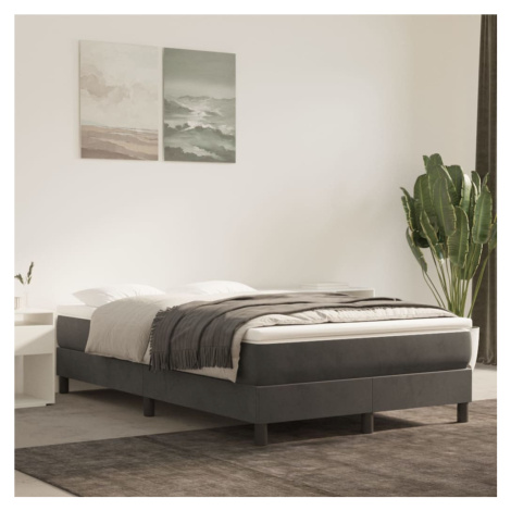 vidaXL Taštičková matrace střední tvrdost tmavě šedá 140 x 210 x 20 cm samet