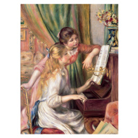 Obrazová reprodukce Young Girls at the Piano (1892), Pierre Auguste Renoir, 30 × 40 cm