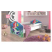 Dětská postel s obrázky - čelo Casimo bar Rozměr: 160 x 80 cm, Obrázek: Růženka