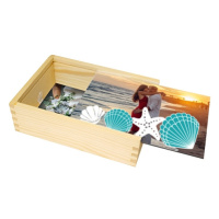 Dřevěná krabička, Prázdninové vzpomínky, 17x12 cm