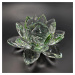 Křišťálové sklo - Lotosový květ Exclusive, Zelená