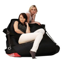 BeanBag Sedací pytel 189×140 comfort s popruhy black