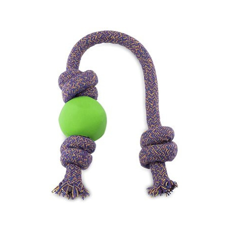 BecoBall hračka pro psy míček na laně zelený S