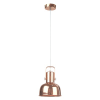 Visící lampa v retro stylu, kov, rose gold, AVIER TYP 3