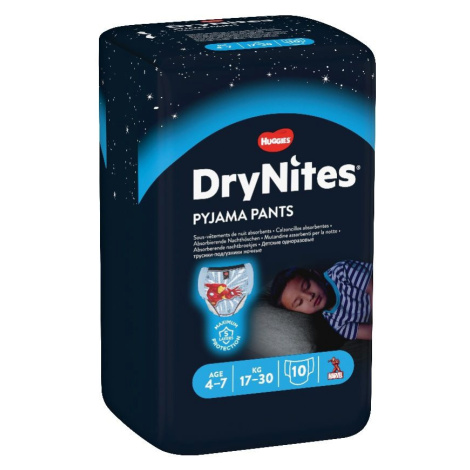Huggies DryNites Boy vel. M 17-30 kg absorpční kalhotky 10 ks