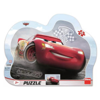 DINO Puzzle obrysové deskové 25 dílků Blesk McQueen Auta 3 (Cars) 30x23cm