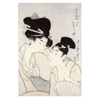 Obrazová reprodukce The pleasure of conversation,, Kitagawa Utamaro, 26.7 × 40 cm