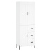 vidaXL Skříň highboard bílá 69,5 x 34 x 180 cm kompozitní dřevo