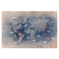 Ilustrace World map 29, Justyna Jaszke, 40 × 26.7 cm