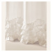 Vysoce kvalitní krémová záclona Flavia s volánky na kolečkách 250 x 250 cm