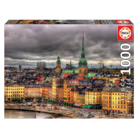 Educa puzzle Views of Stockholm 1000 dílků a fix lepidlo 17664