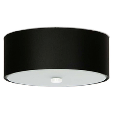 Černé stropní svítidlo s textilním stínidlem ø 30 cm Herra – Nice Lamps