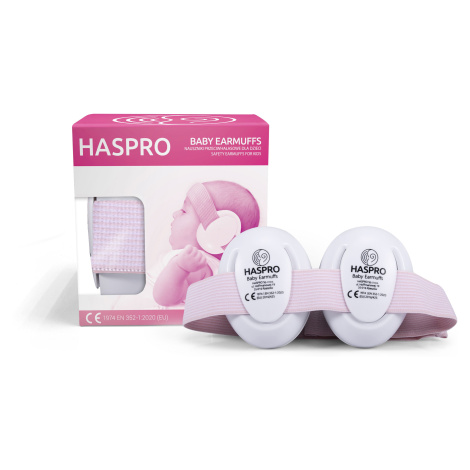 HASPRO Hearing Protection BABY sluchátka na uši, 0m+, růžová