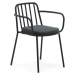 Černá kovová zahradní židle Bramant – Kave Home