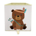 Dream Creations Látkový box na hračky medvěd indián 33 × 33 × 37 cm