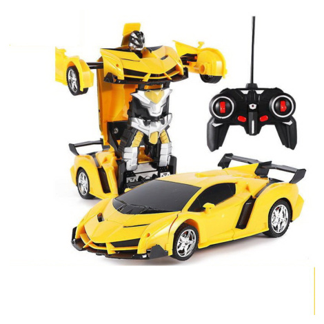 mamido  Auto Robot Transformers 2v1 na dálkové ovládání RC žlutý