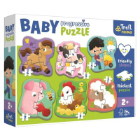 Trefl Puzzle Baby Farma 6v1 (2-6 dílků)