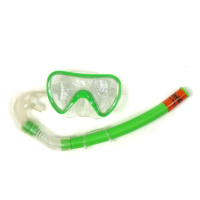 Potápěčské brýle s trubicí - zelená