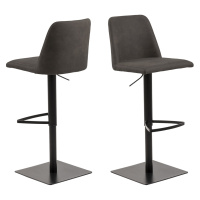 Dkton Designová barová židle Alasdair antracitová