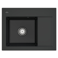 Keramický dřez Villeroy & Boch Subway 45 Compact, 331201R7, Pure Black 331201R7