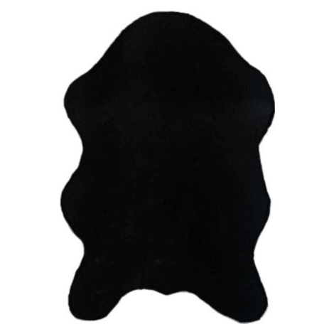 Umělá kožešina RABIT, černá, 60x90 cm FOR LIVING