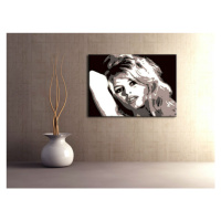 Ručně malovaný POP Art Brigitte Bardot 1 dílný 100x70cm