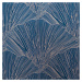 Dekorační vzorovaný velvet závěs s kroužky GOYA PIERRE CARDIN 140x250 cm modrá (cena za 1 kus) M