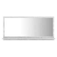 Koupelnové zrcadlo betonově šedé 80×10,5×37 cm dřevotříska 804575