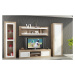 ArtCross Obývací stěna VERIN 4 Barva: Bílá / černý lesk