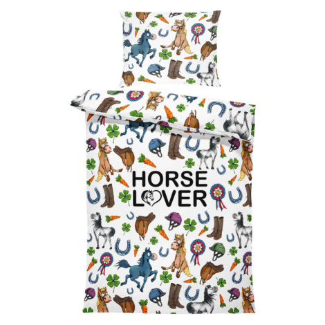 IMPAR Povlečení Horselover, 140 × 200 cm + 90 ×70 cm