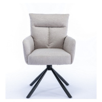 LuxD Designová otočná židle Maddison béžová