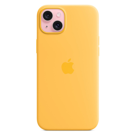 Apple silikonový kryt s MagSafe na iPhone 15 Plus – paprskově žlutý