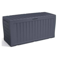 Plastový úložný box Keter Marvel Plus / 117 x 45 x 57 cm / 270 l / plast / antracitová