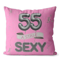 Impar polštář růžový Stále sexy věk 55