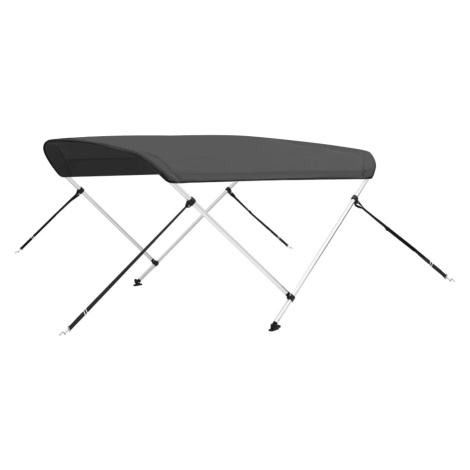 vidaXL Bimini stříška se 2 oblouky antracitová 180 x 150 x 110 cm