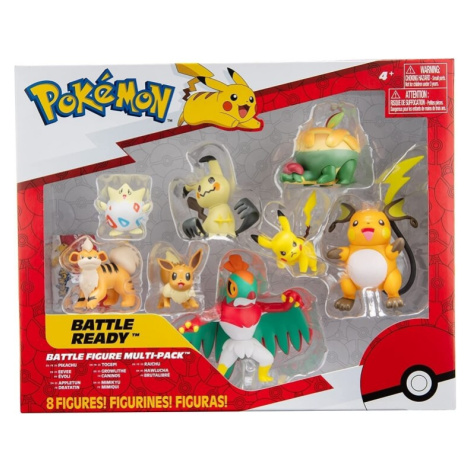 Pokémon akční figurky 8-Pack 5 - 8 cm (Pikachu, Eevee, Appletun a další) Orbico