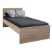 Dřevěná postel Nikola I, 90x200, dub