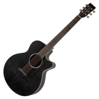 Tanglewood TWBB SFCE Smokestack Black Elektroakustická kytara Jumbo