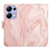 iSaprio flip pouzdro RoseGold Marble pro Xiaomi Redmi Note 13 Pro