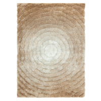 Dywany Łuszczów Kusový koberec Flim 008-B1 Circles beige - 80x150 cm