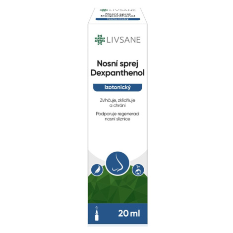 LIVSANE Nosní sprej Dexpanthenol Izotonický 20ml